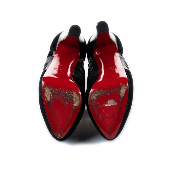 Christian Louboutin black suede platform heels - Picture 5 of 5